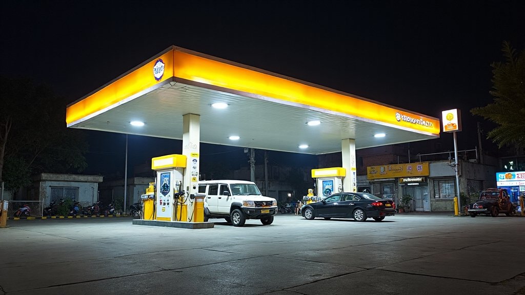 lulla nagar petrol pump fined